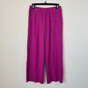 Van Winkle Co Pants Womens Small Fuchsia Purple Ribbed Comfort Lounge PJs S